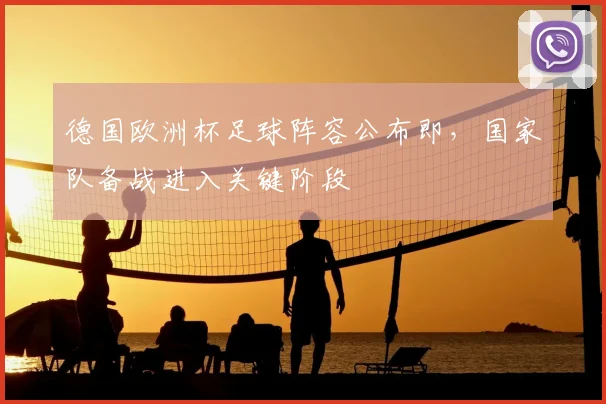 德国欧洲杯足球阵容公布即,国家队备战进入关键阶段
